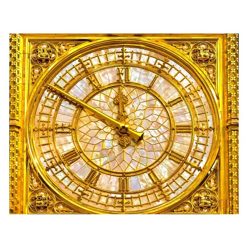 Golden Baroque clock