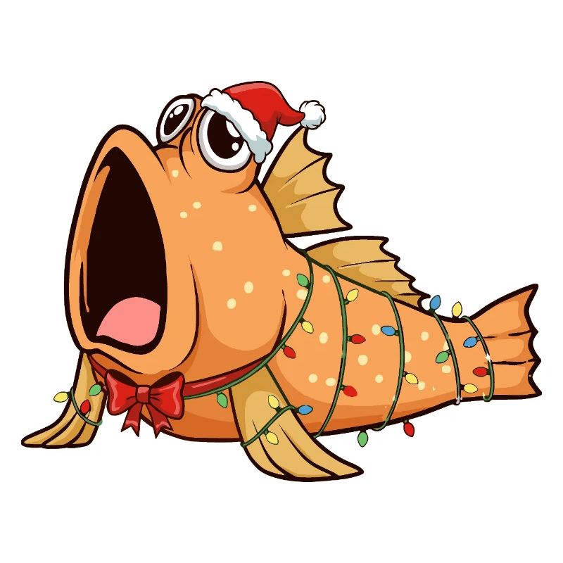 Funny Mudskipper - Christmas