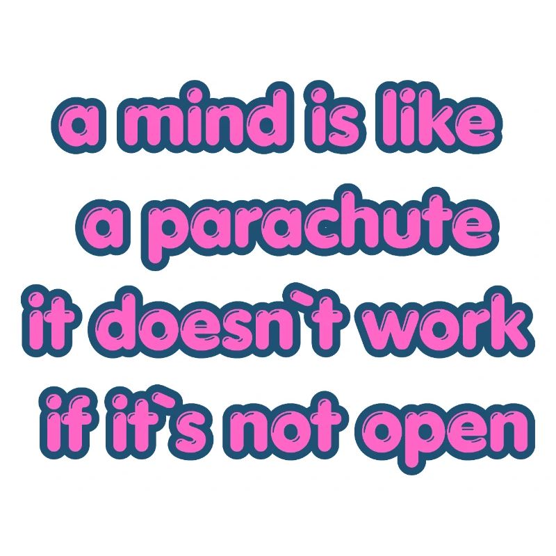Citation de parachute à esprit ouvert