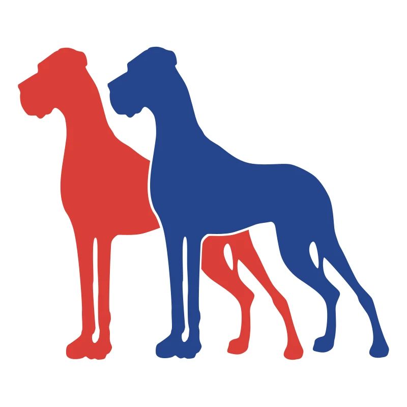 2 German mastiffs / 2 Colors