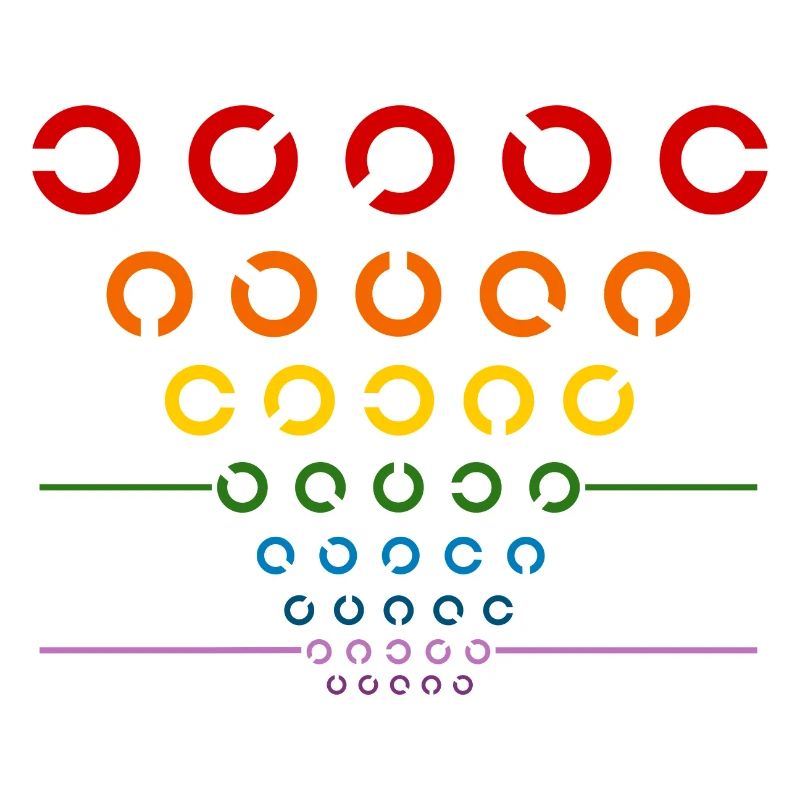 Regenbogen Sehtest
