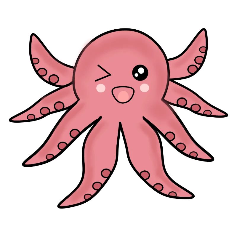 Kawaii Animals Octopus