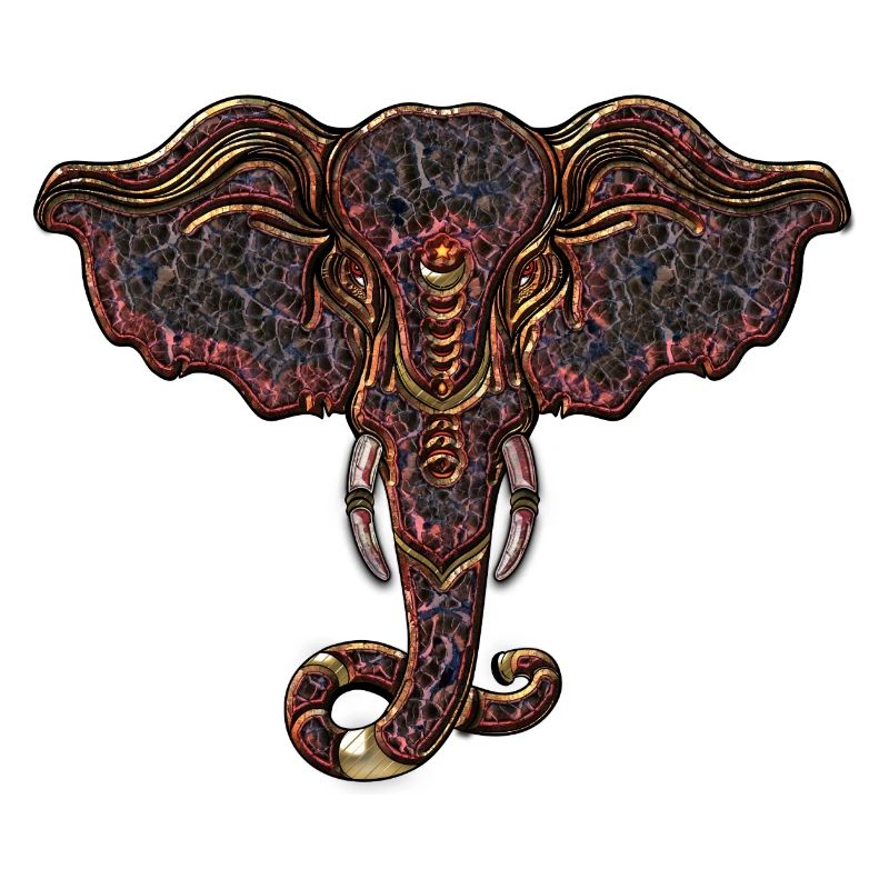 decorative elephant head