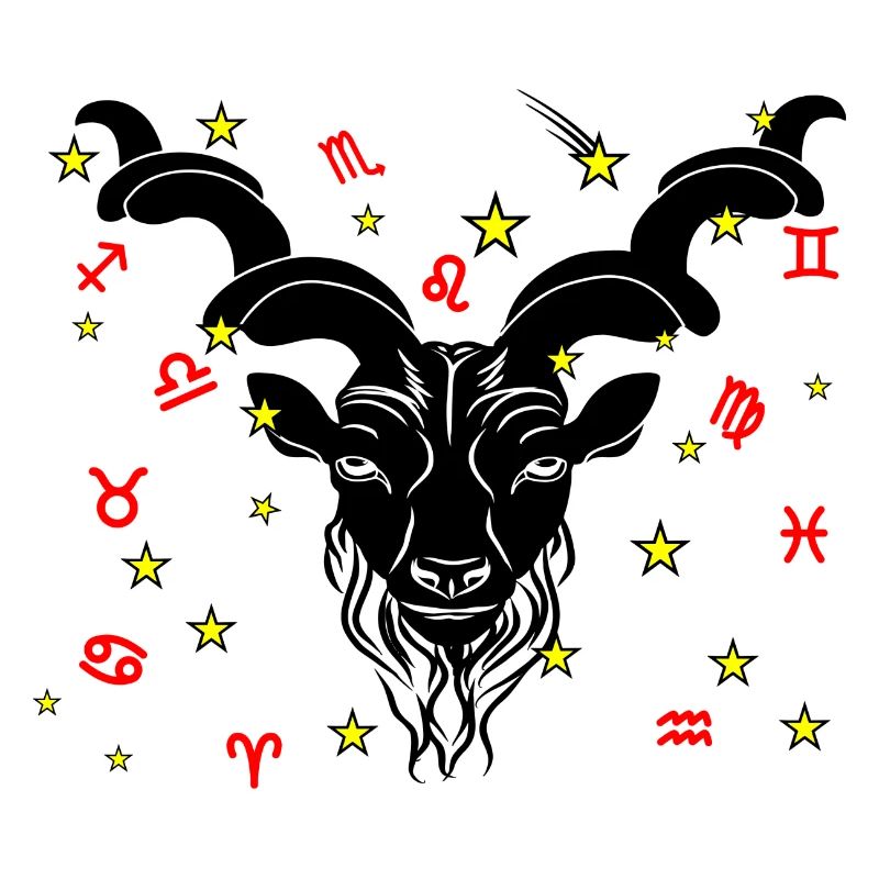 Sternzeichen Stern Logo Steinbock