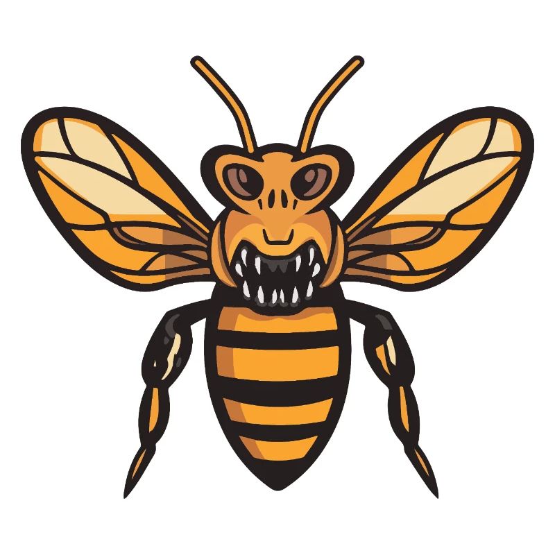 Bee Halloween Comic Funny