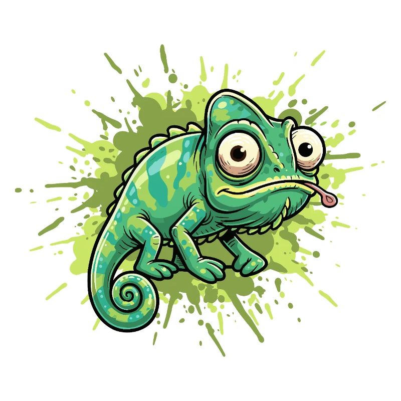Chameleon Graffiti Splash