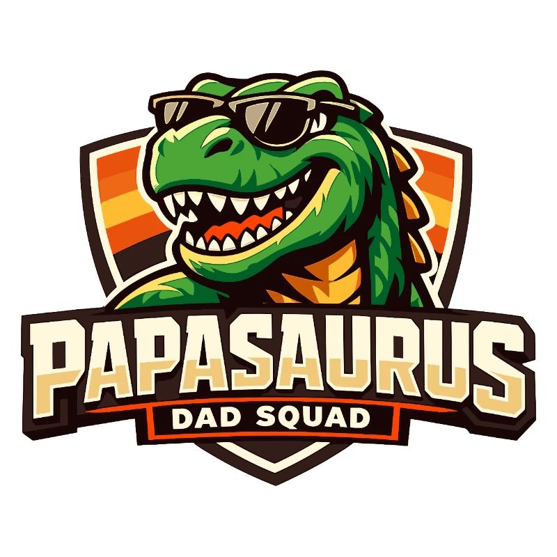 Papasaurus Dad Squad lustiger Dino Papa Spruch