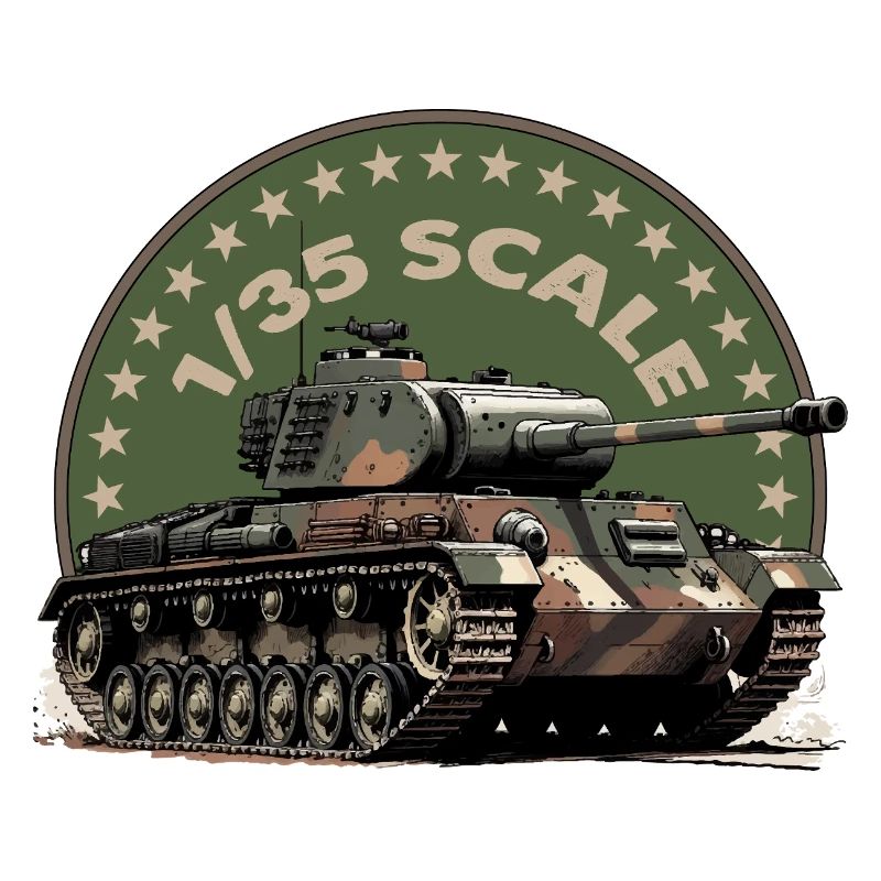 Impression d’art de char à l’échelle 1/35