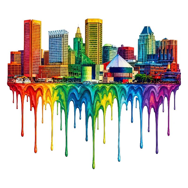 Baltimore Maryland Dripping Paint
