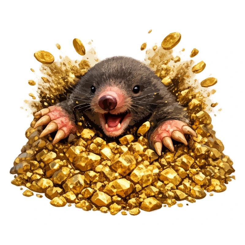 Mole in golden hope