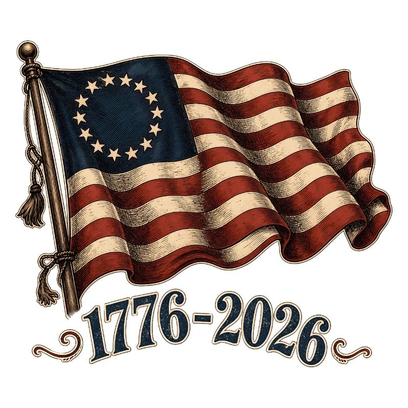 Drapeau du jubilé 1776–2026