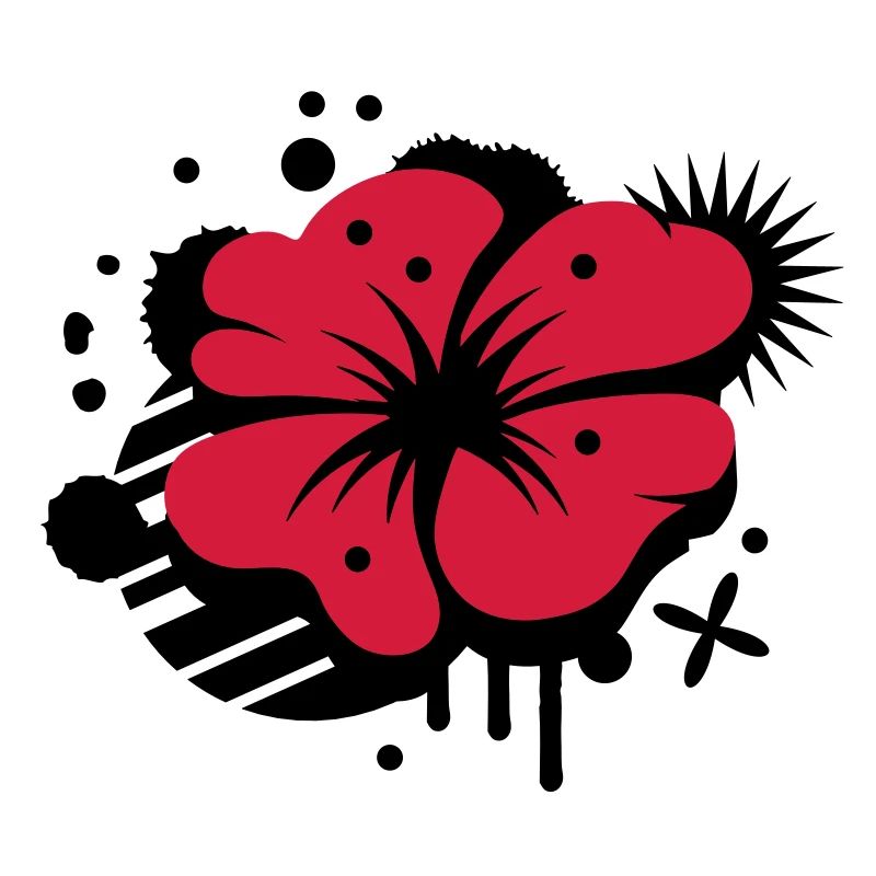 Klatschmohn als Graffiti