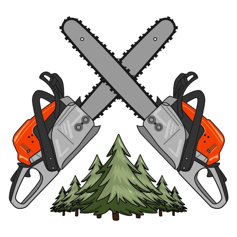 Chainsaw Cross Forest