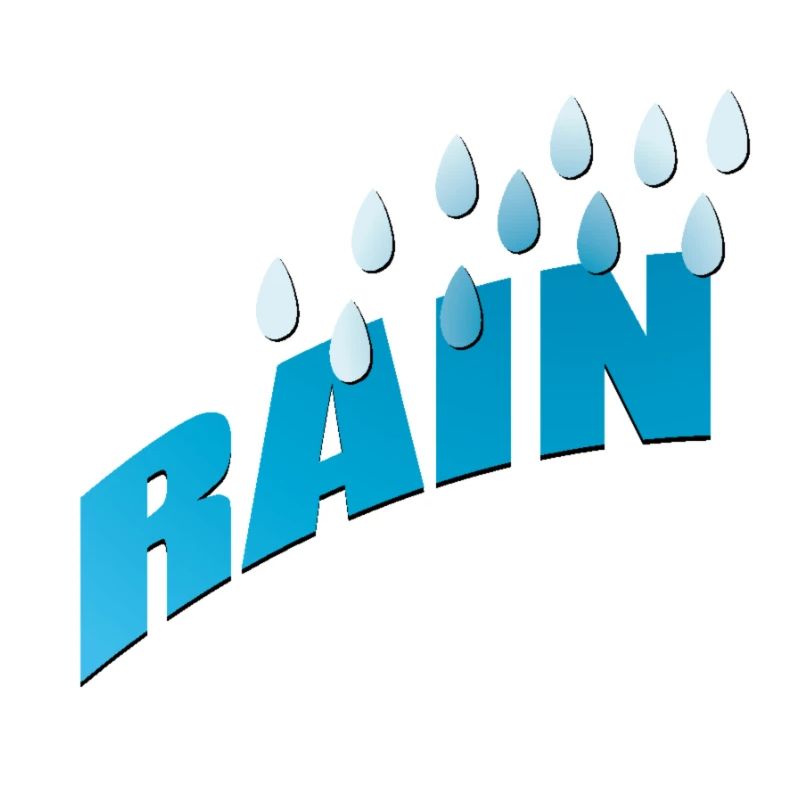 Rain Rain Raindrops Blue gradient