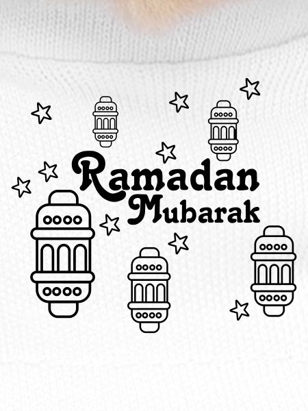 Ramadan Mubarak lights, asterisks