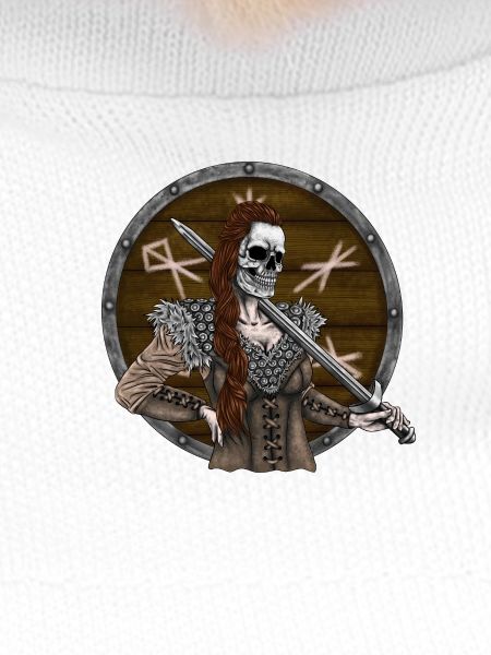 Vikingmaidwith shield