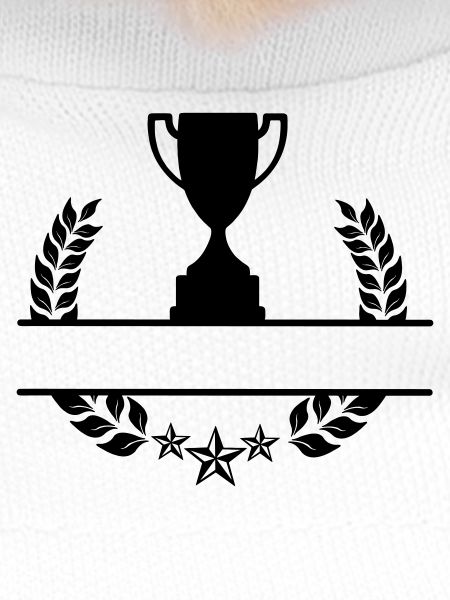 Laurel wreath monogram cup