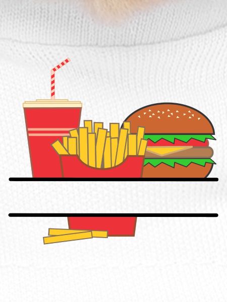 Pommesbuden-Logo oder Restaurant-Emblem