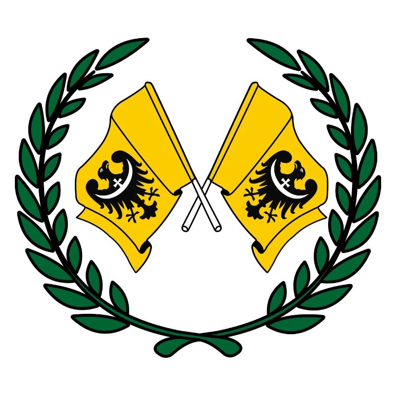 Drapeaux Couronne de laurier de Basse-Silésie
