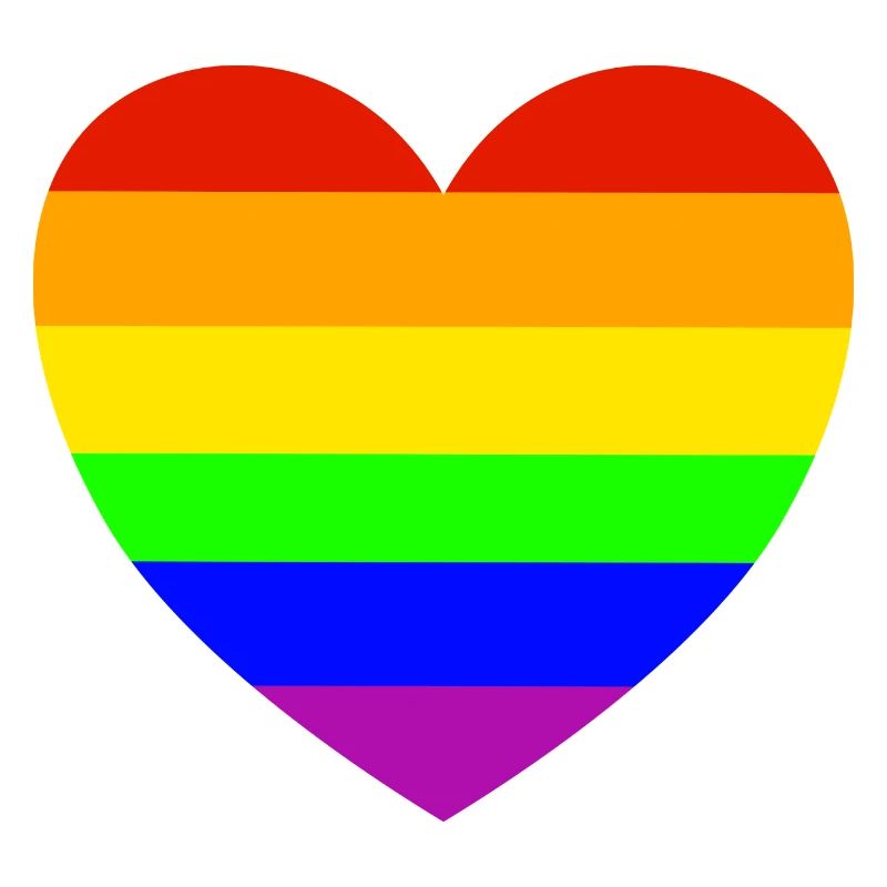 Rainbow Heart Pride Design