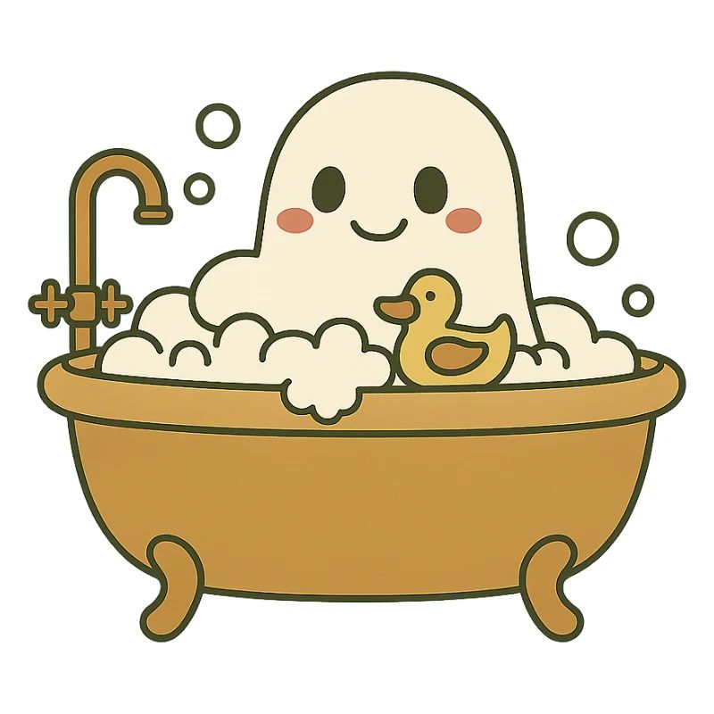 Ghost bubble bath