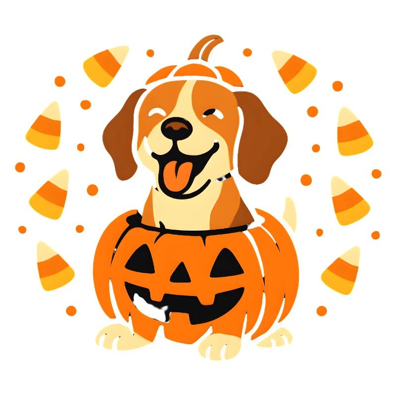 Beagle Citrouille Joyeuse