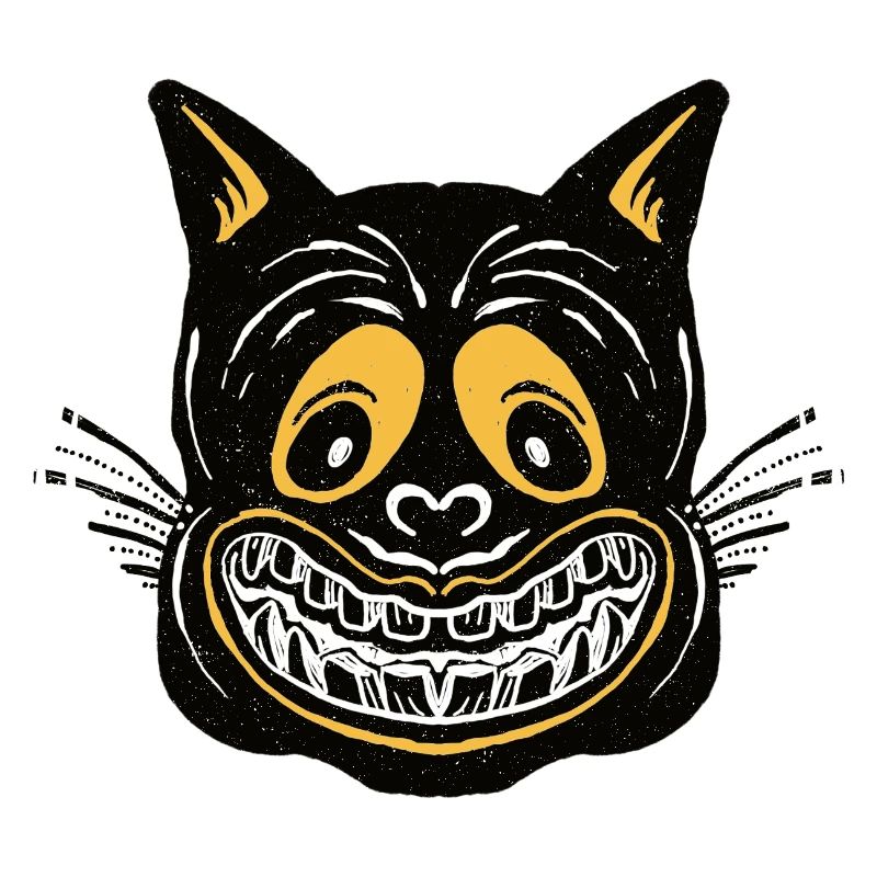 Dunkle Grinsekatze
