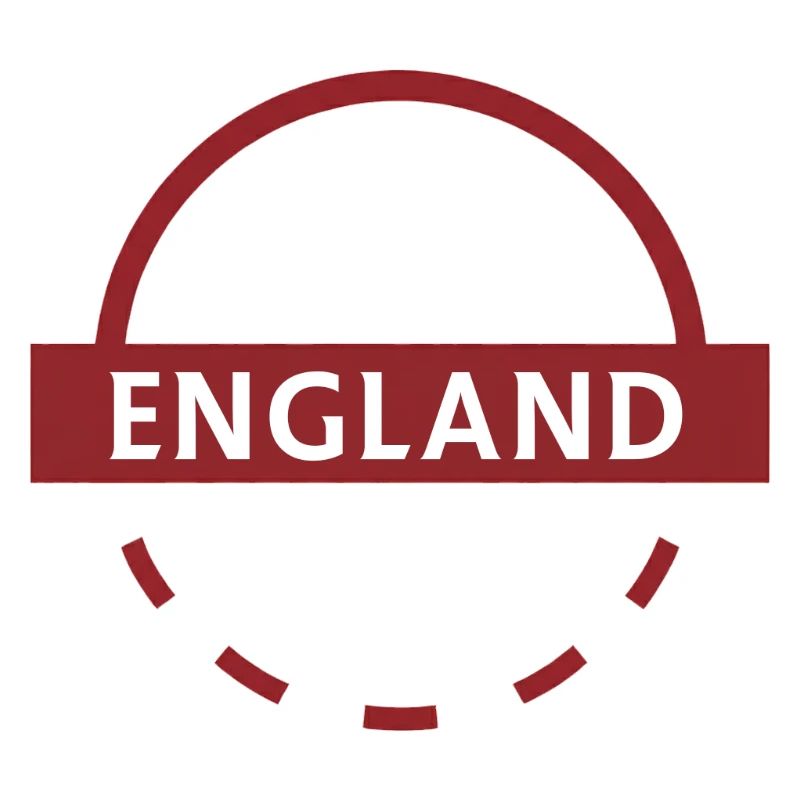 Rundes Abzeichen mit englischem Emblem