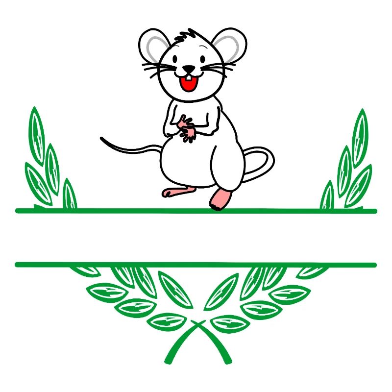 Mouse Laurel Wreath with Namespace