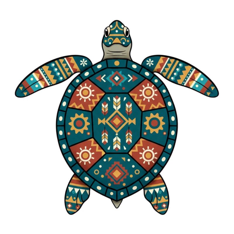 Turtle Aztec Motifs