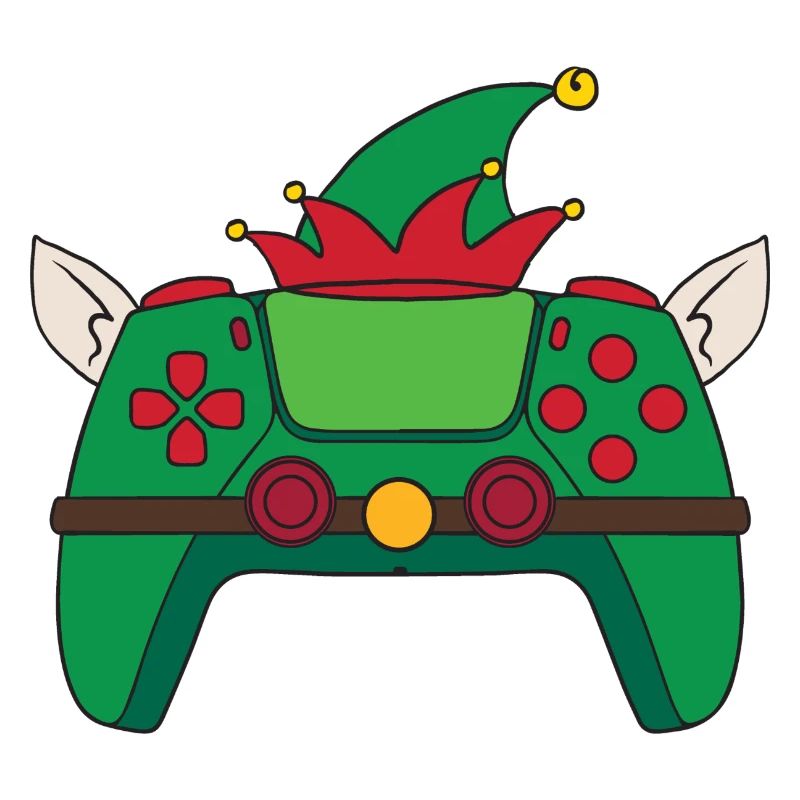 Elf Videospiel-Controller Weihnachts-Gamer-Elf