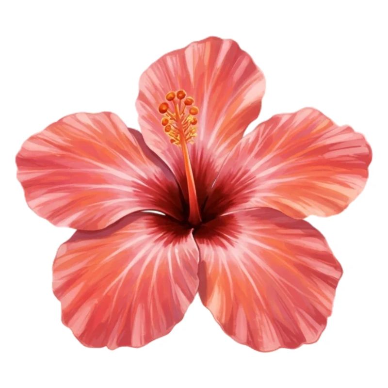 Pink Hibiscus Bloom Splash