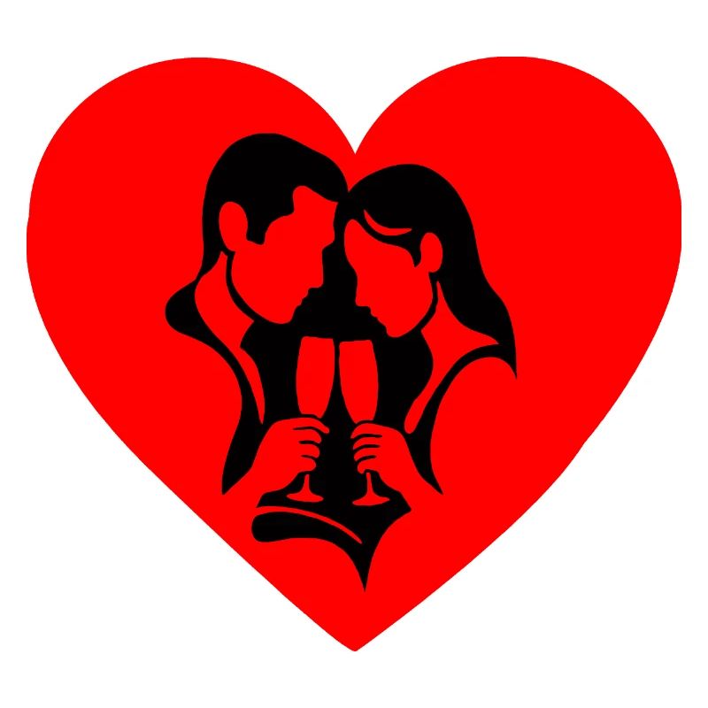 Silhouette de la Saint-Valentin