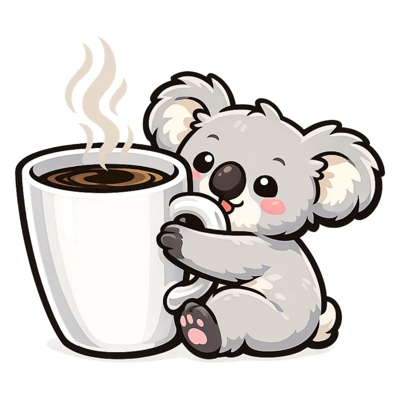 Coffee Mug Koala Cuddle Magic