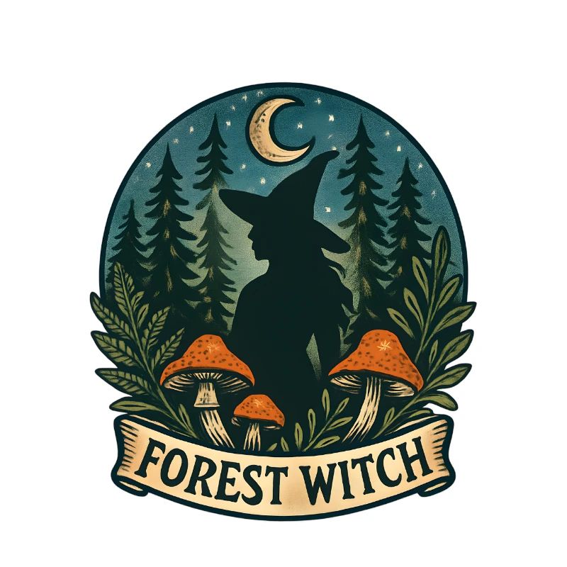 Sorcière de la Forêt au clair de lune
