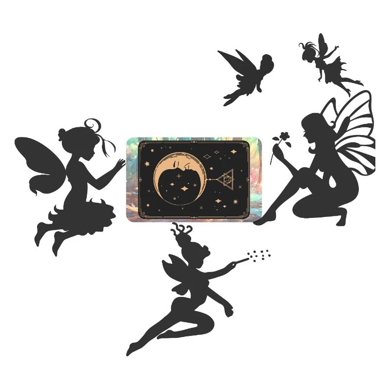 Crescent Moon with Stars