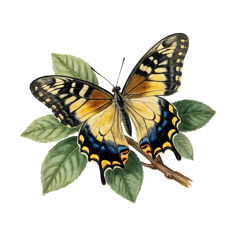 Schwalbenschwanz oder Große Haarsträhne, Papilio machaon