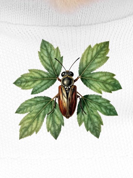 Insecte coléoptère sur feuillage verdoyant