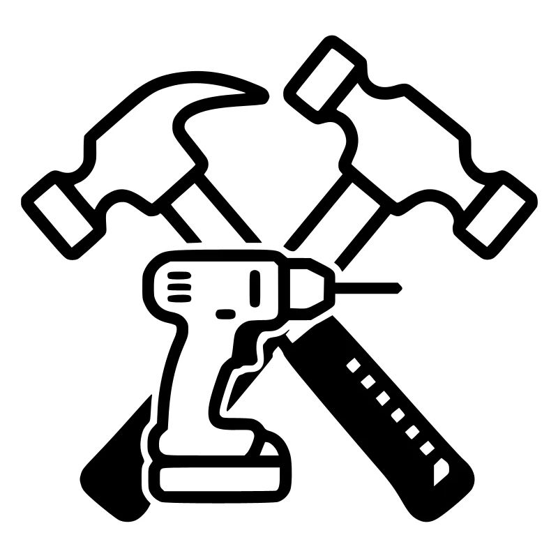 Tool Hammers Drills Outline