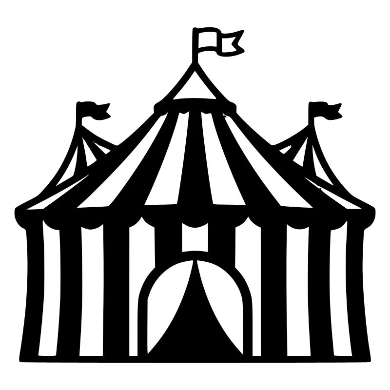 Circus Tent Manege Event Logo