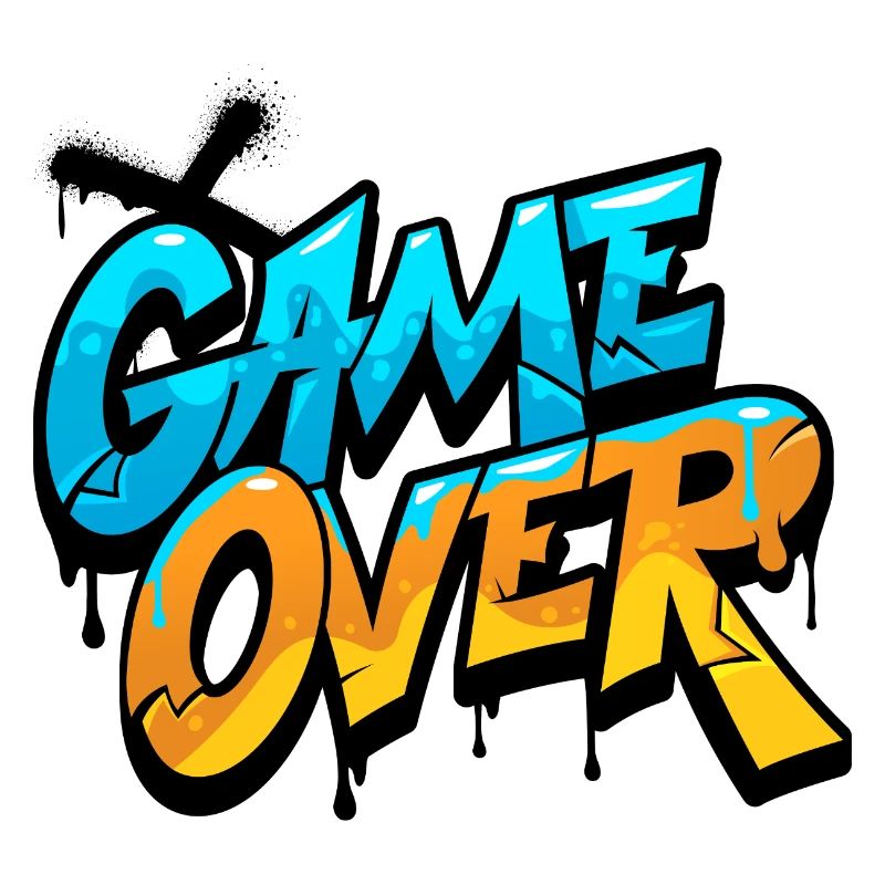 Game Over Graffiti Glow