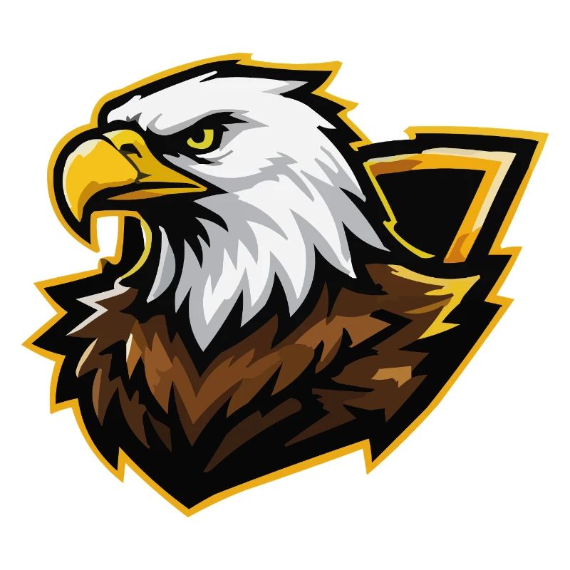 Eagle with Gold Accent Comic