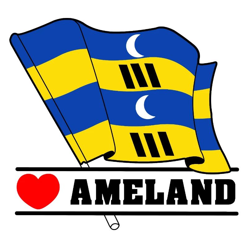 J’adore Ameland – Conception du drapeau de l’île