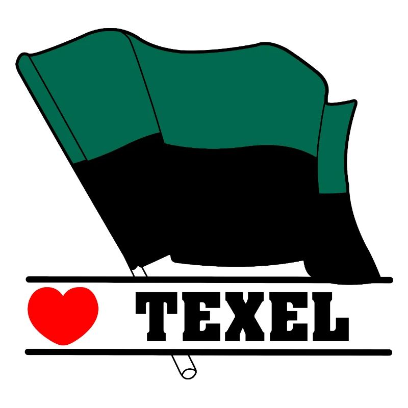 J’adore Texel – Design du drapeau de l’île