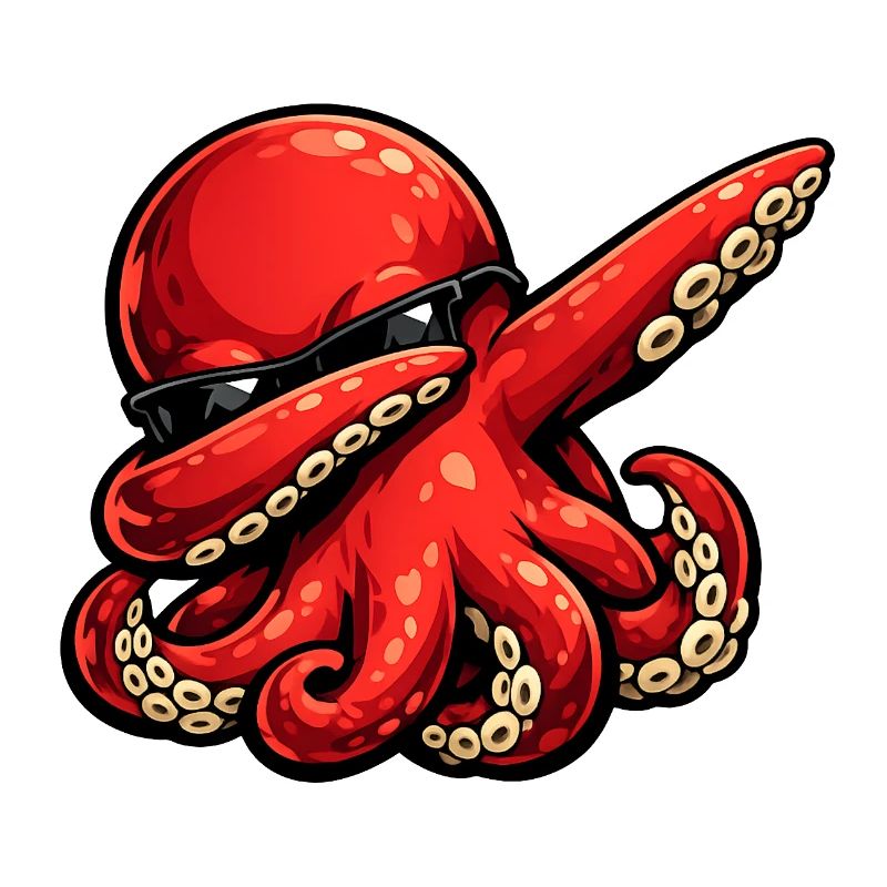 Dabbing Octopus Octopus Octopus Squid Design
