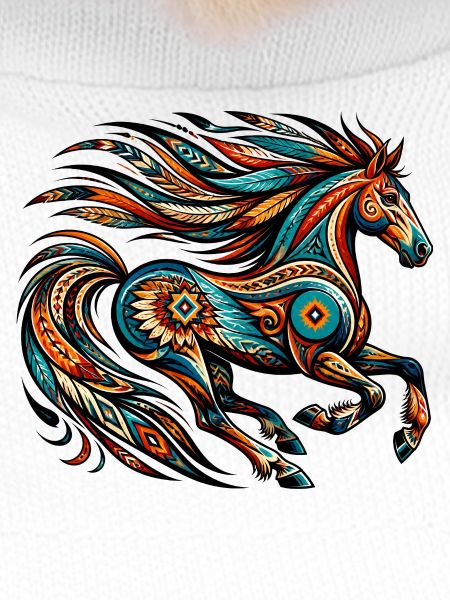 Indianisches Pferd Orange