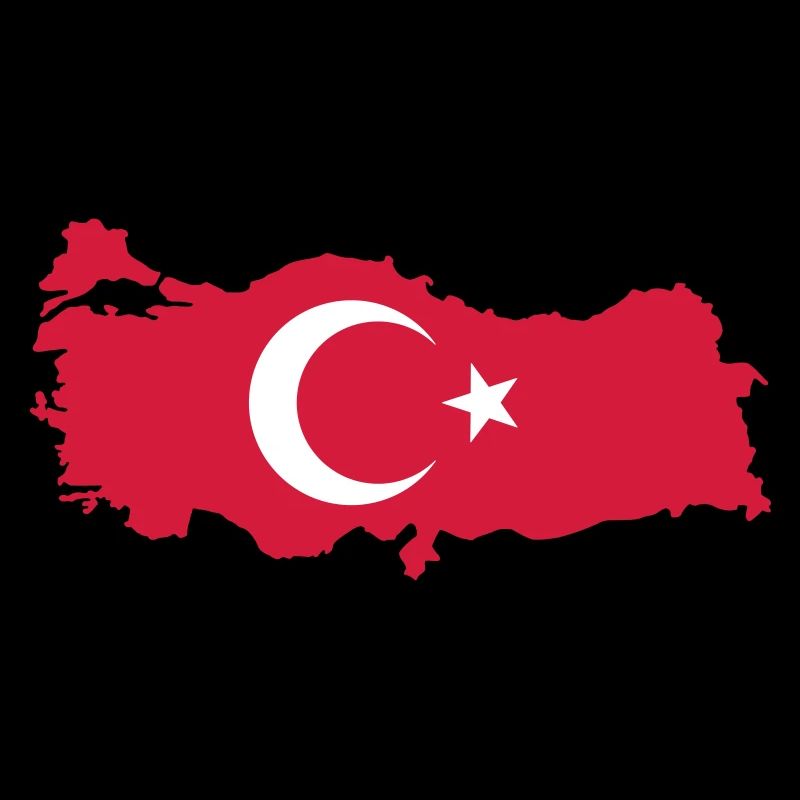 Turkey Map Flag