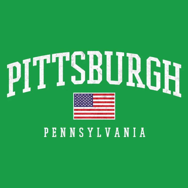 Arc de Pittsburgh avec drapeau