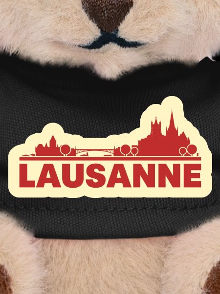 Lausanne Skyline Retro