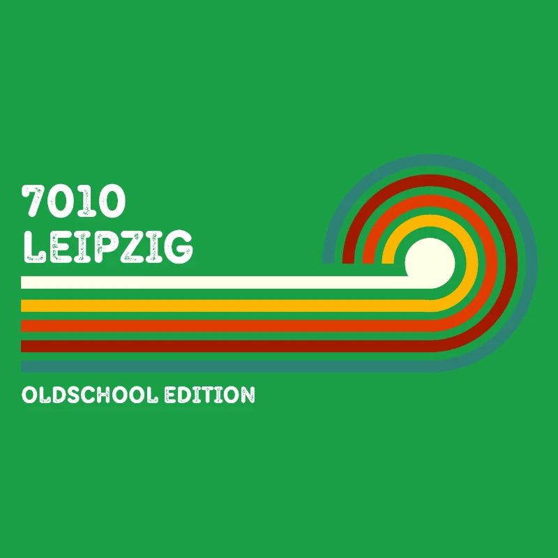 Leipzig Retro Shirt 7010 Postal Code Vintage